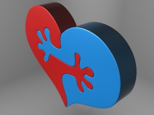 3d printable heart Model do druku 3D