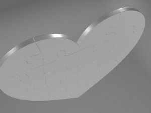 heart 3d printable Model do druku 3D