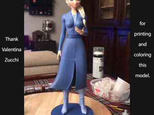 Elsa - frozen 2 fan art 3D 프린트 모델