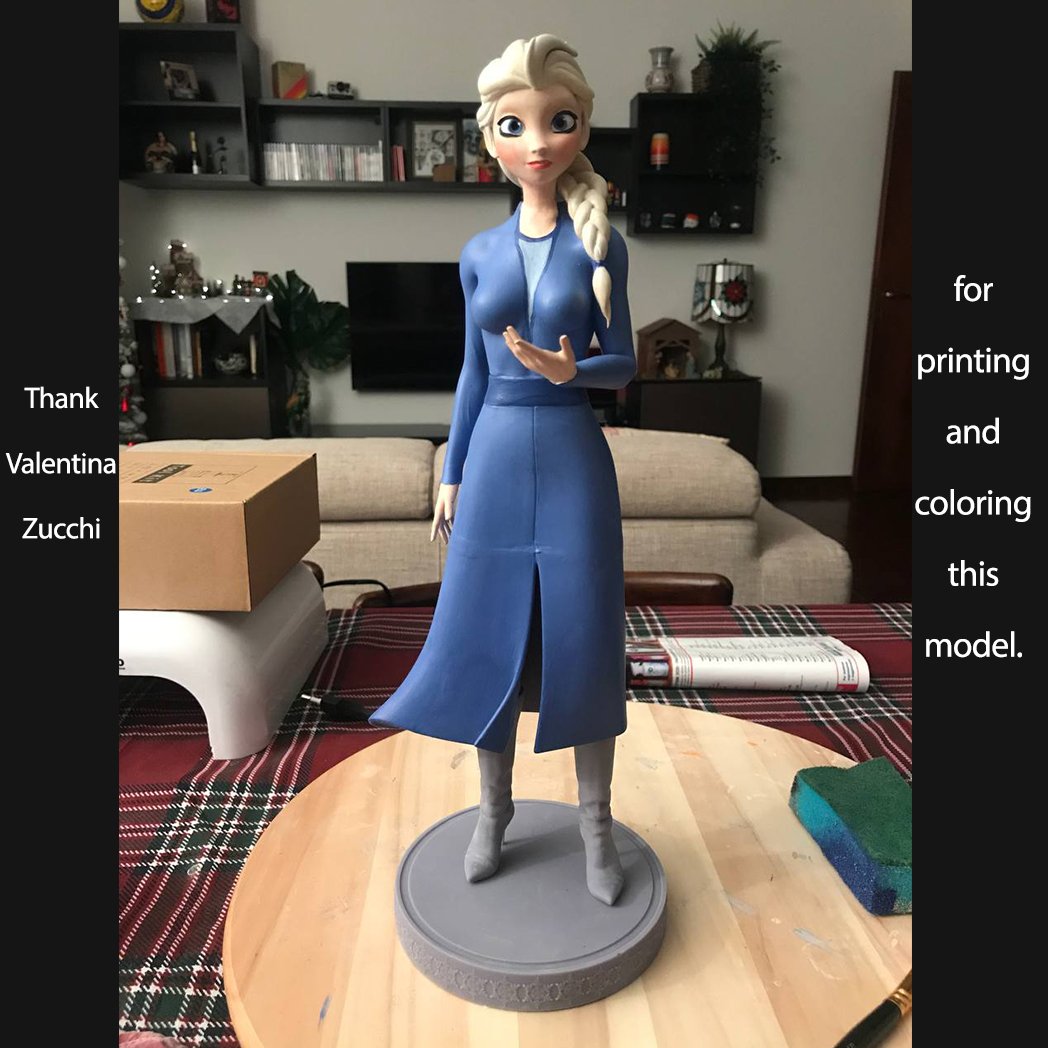 Elsa - frozen 2 fan art 3D Принт Модель in Женщина 3DExport