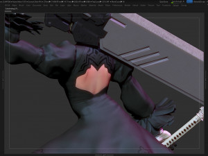 2b - nier fanart Model do druku 3D