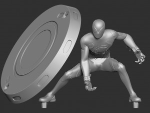 spider-man - miles morales 2099 suit 3Dプリントモデル