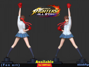 xiaoyu - king of fighters fan art 3D 打印模型