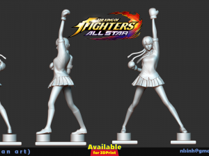 xiaoyu - king of fighters fan art 3D 打印模型