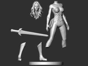 wonder woman - fan art Modello di stampa 3D