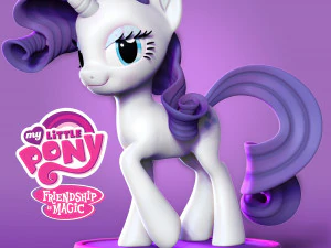 raret&eacute; - fanart du petit poney Modèles 3D en vedette