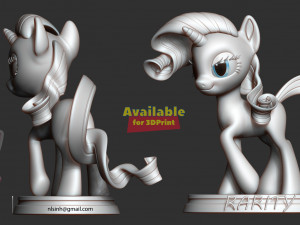 rarity - little pony fanart Modelo de impresión 3D