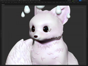 fox girl 3D Baskı Modeli