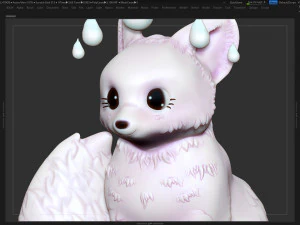fox girl 3D Print Model