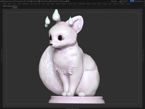 fox girl 3D Baskı Modeli