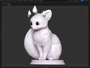 fox girl 3D Print Model