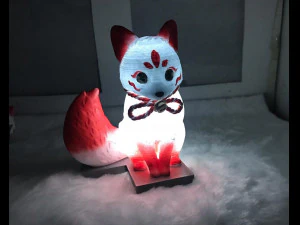 fox girl 3D Print Model