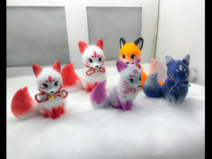 fox girl 3D Baskı Modeli