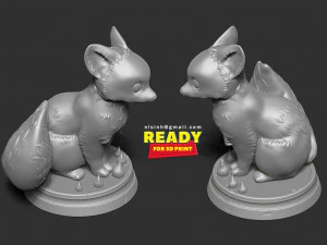 fox girl 3D Print Model