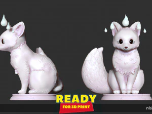 fox girl 3D Print Model