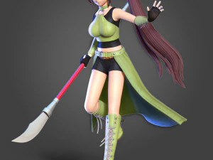 jade - fan art de Dragon Quest Modèles 3D en vedette