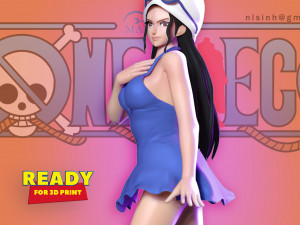 nico robin - one piece fan art 3Dプリントモデル