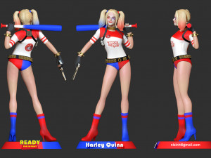 harley quinn fan art 3D Print Model