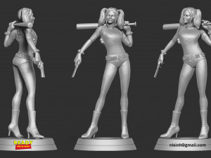 harley quinn fan art 3D Print Model