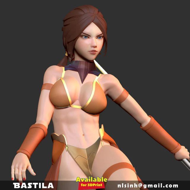 bastila shan - star wars fan art 3D Print Model .c4d .max .obj .3ds .fbx .stl .blend