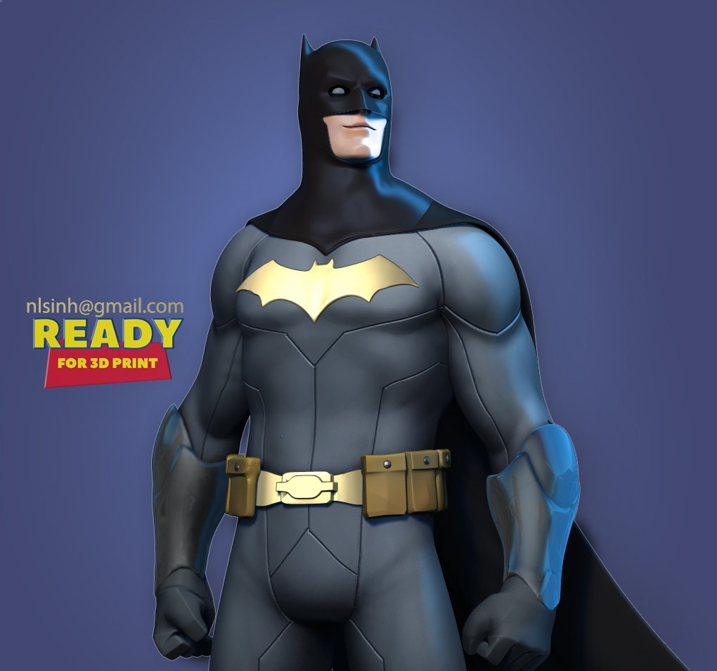 batman fan art 3D Print Model in Man