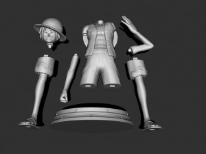 Luffy - One Piece Fan art 3D Print Model