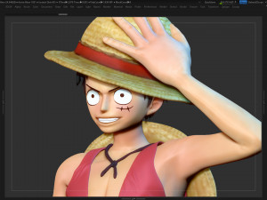 Luffy - One Piece Fan art 3D Print Model