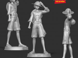 Luffy - One Piece Fan art 3D Print Model