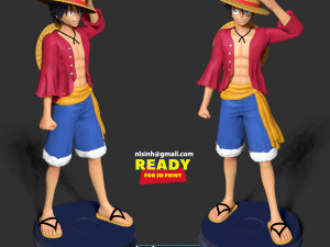 Luffy - One Piece Fan art 3D Print Model