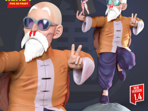 Master Roshi - Dragon Ball Fan art 3D Print Model