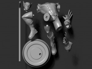 wolverine Model do druku 3D