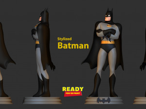 stylized batman 3D-Druckmodell
