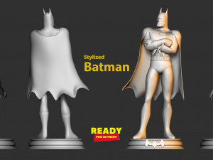 stylized batman 3D-Druckmodell