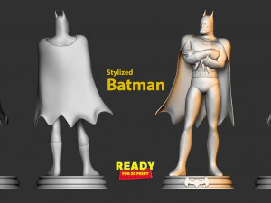 stylized batman 3D Print Model