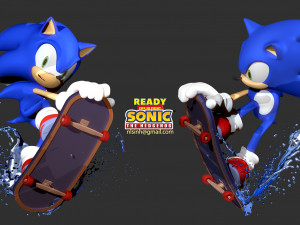 sonic the hedgehog 3Dプリントモデル