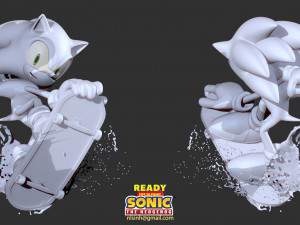 sonic the hedgehog 3Dプリントモデル