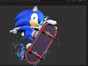 sonic the hedgehog 3Dプリントモデル