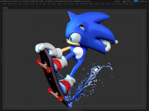 sonic the hedgehog 3Dプリントモデル
