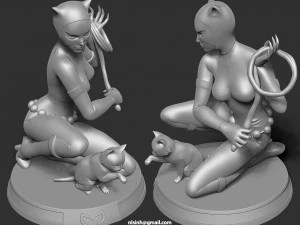 catwoman 3D Print Model