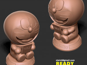 Doraemon with tablet 3D प्रिंट मॉडल