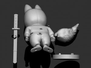 shu - dragon ball fanart 3D Print Model