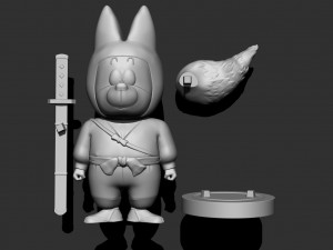 shu - dragon ball fanart Modello di stampa 3D