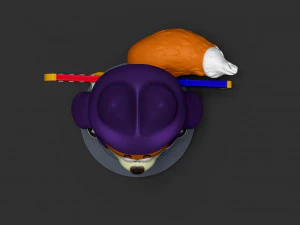 shu - dragon ball fanart 3D Print Model
