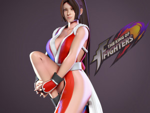 shiranui mai - kof fanart 3Dプリントモデル