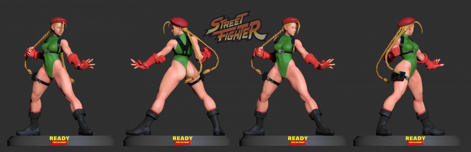 Free 3D file Cammy street fighter 5 🎨・3D print model to download