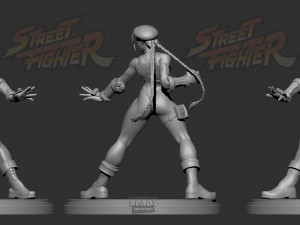 cammy - street fighter fanart 3D Baskı Modeli