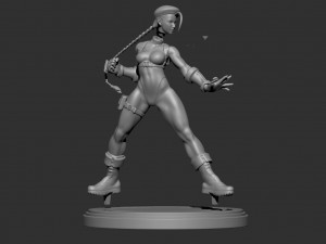 cammy - street fighter fanart 3D Baskı Modeli
