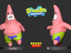 patrick star - spongebob squarepants fanart 3Dプリントモデル