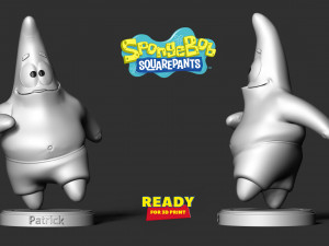 patrick star - spongebob squarepants fanart 3Dプリントモデル