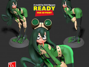 Tsuyu Asui 3D Print Model